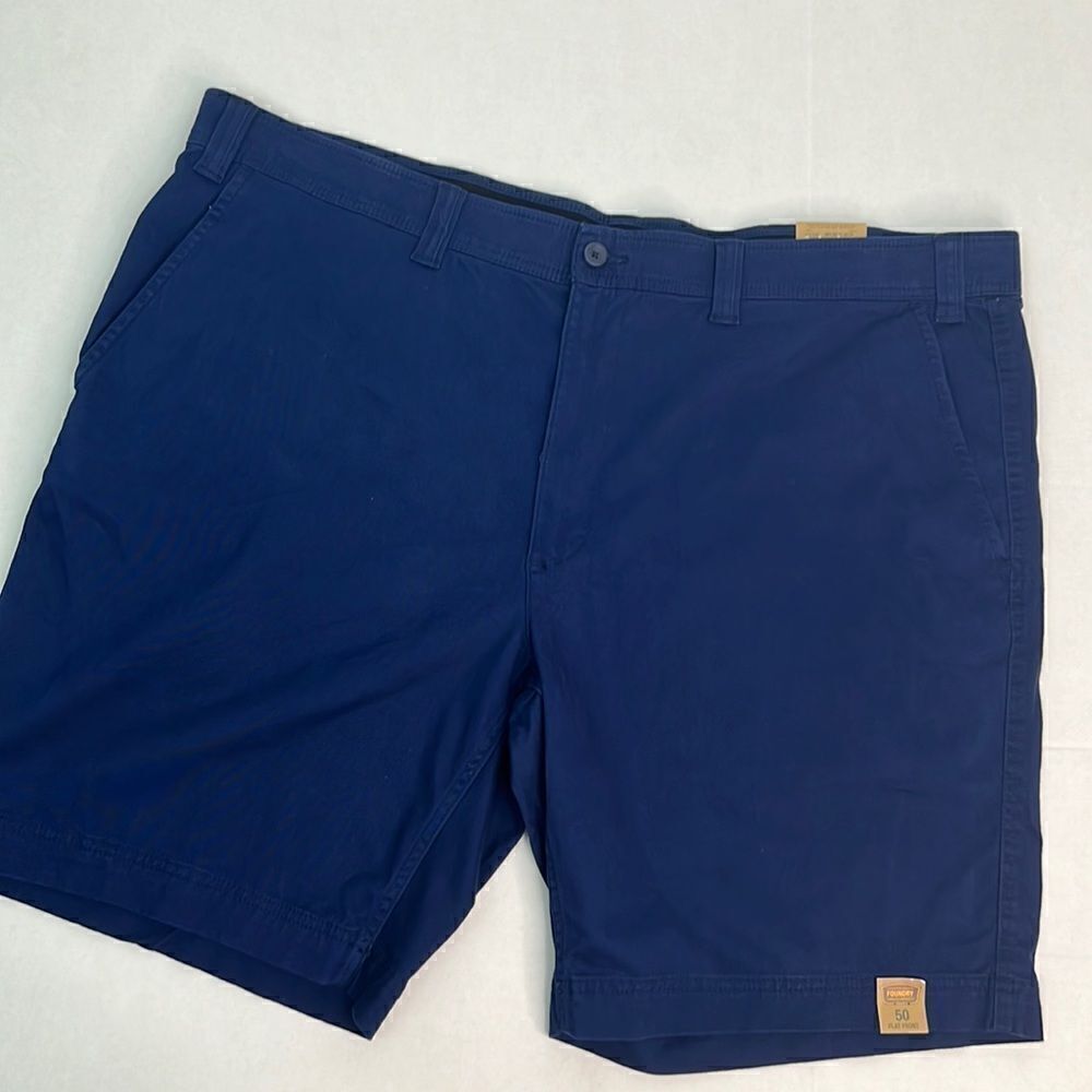 Foundry navy blue Everyday casual comfort stretch waistband shorts NWT size 50